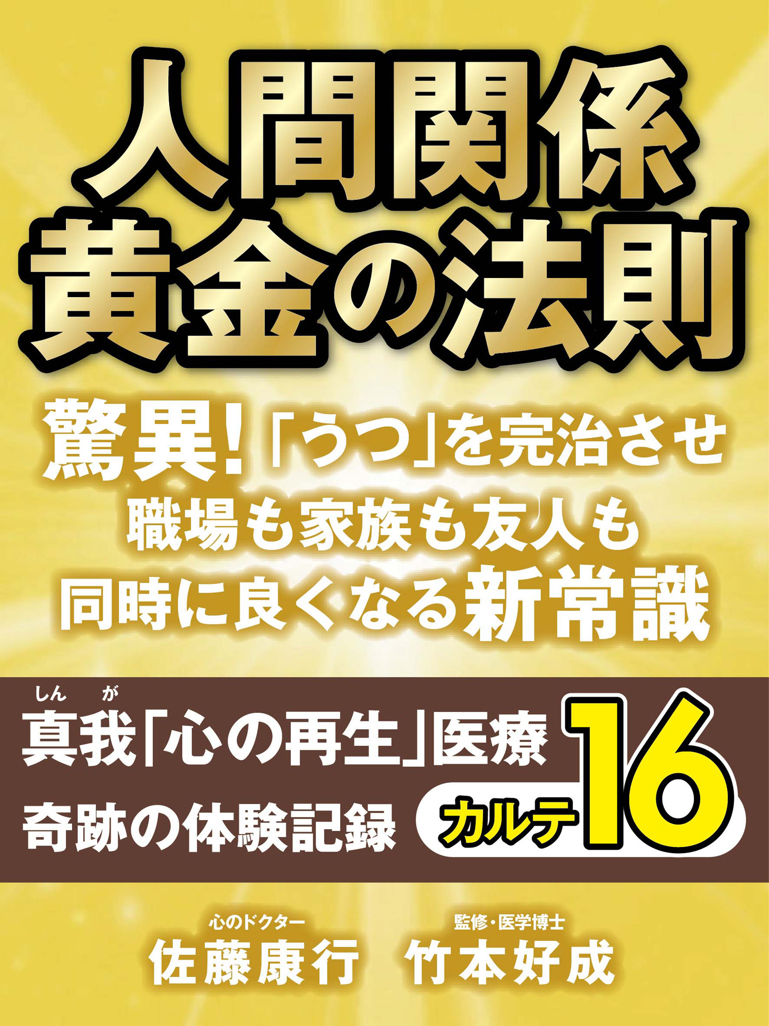 人間関係 黄金の法則　驚異！　「うつ」を完治させ職場も家族も友人も同時に良くなる新常識　真我「心の再生」医療　奇跡の体験記録　カルテ16