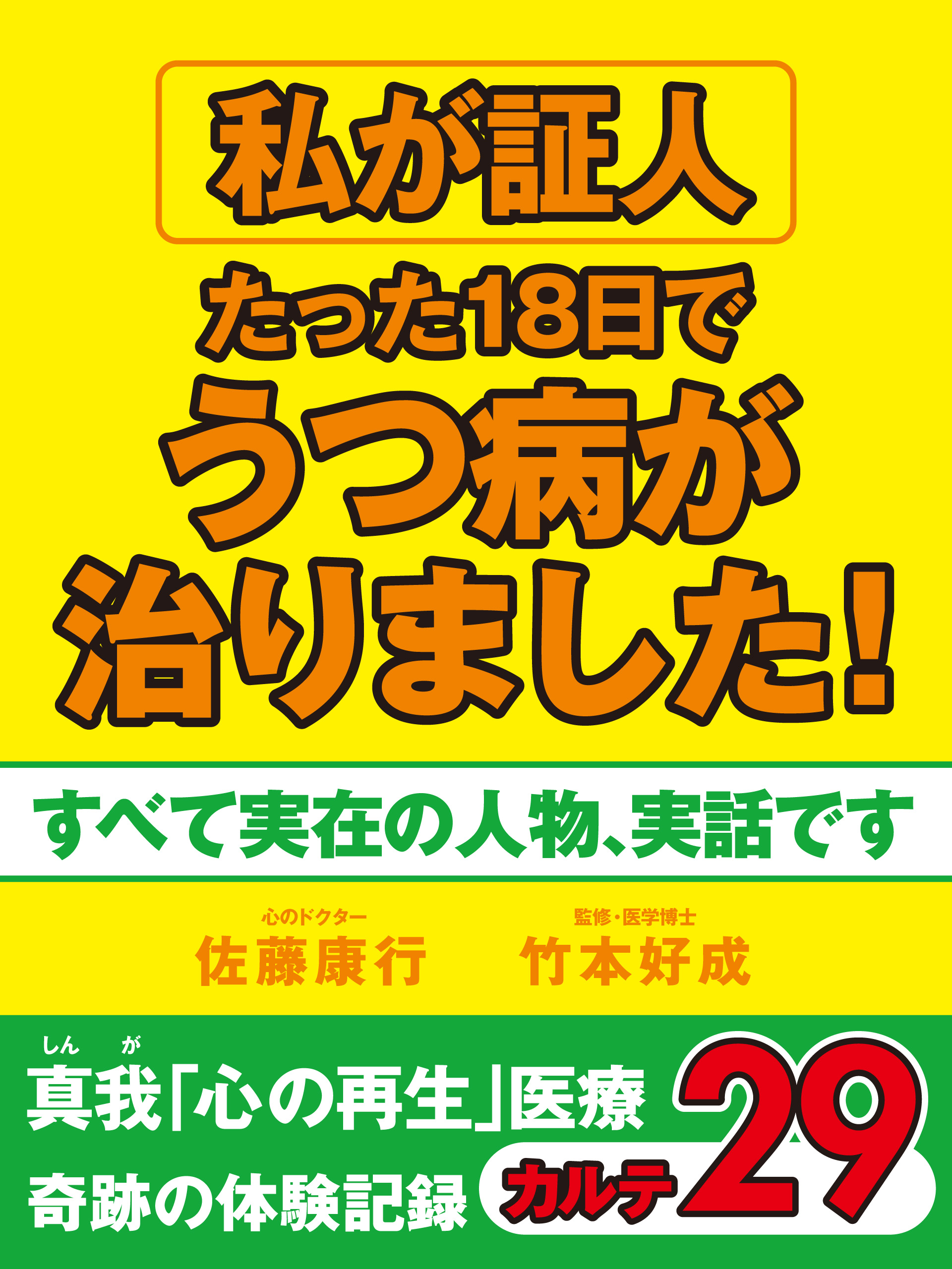 私が証人　たった18日でうつ病が治りました！　真我「心の再生」医療　奇跡の体験記録　カルテ29