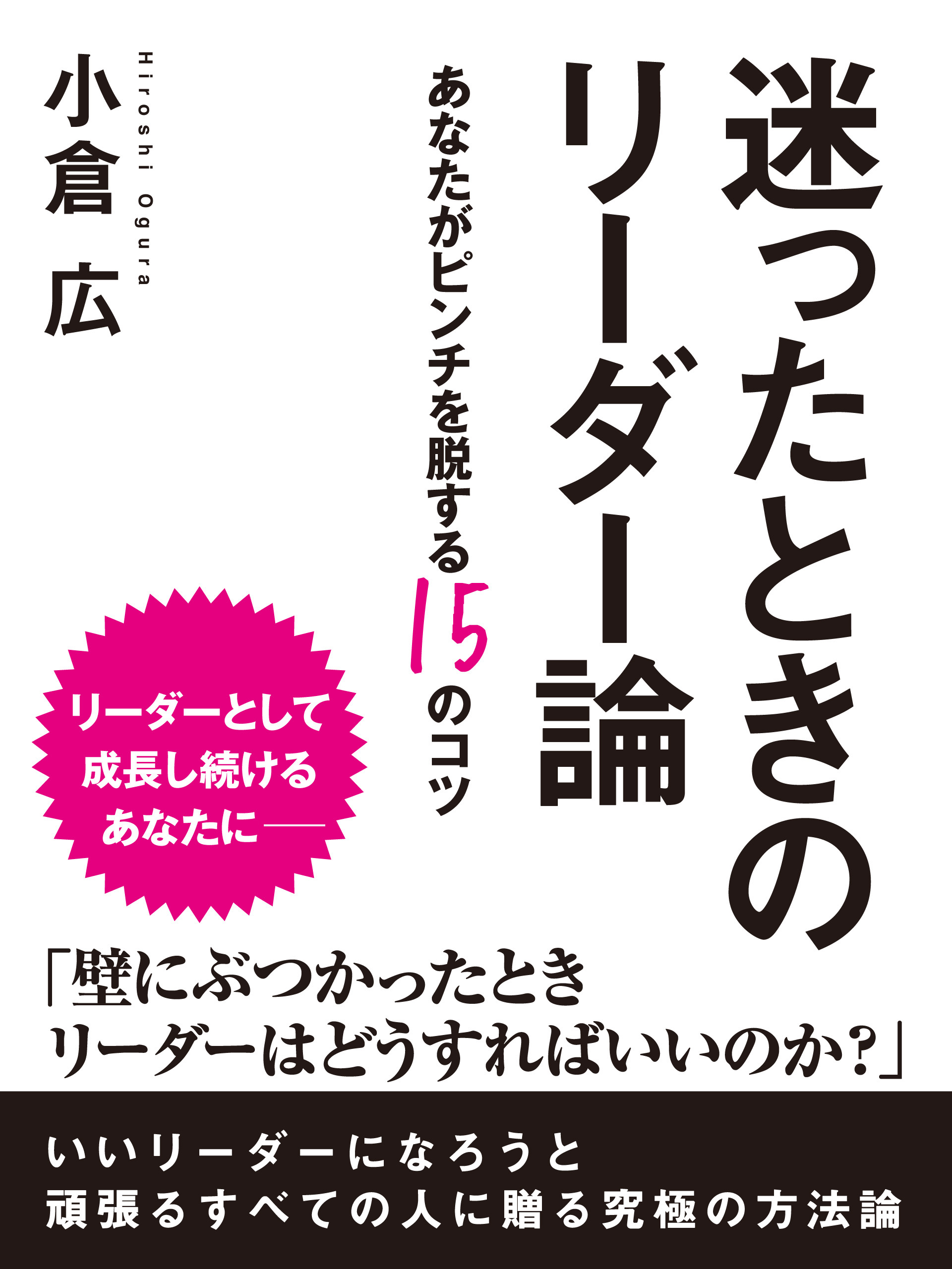 迷ったときのリーダー論　―あなたがピンチを脱する15のコツ